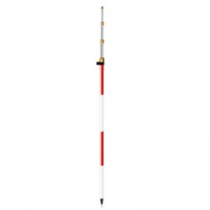 SitePro 15' Aluminum Compression-Lock Prism Pole with Dual Graduations and Adjustable Top