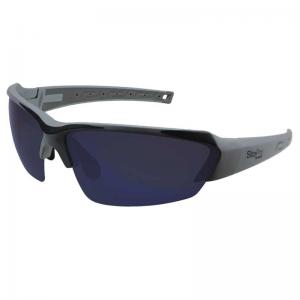 SitePro SZ22G Shiraz Grey Safety Eyewear, Non-Polarized, Blue Mirror 