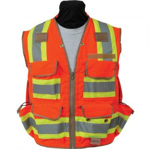 Seco 8265 Safety Utility Vest - Fluorescent Orange - ANSI/ISEA Class 2