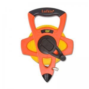 Lufkin 1/2" x 150' Engineer's Hi-Viz Orange Fiberglass Tape, 10ths 100ths
