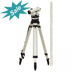 Nikon AX2S 20x Auto Level Kit with Aluminum Tripod and 13' Crain Level Rod - in Tenths