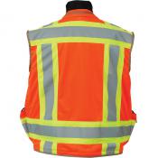 Seco 8265 Safety Utility Vest - Fluorescent Orange - ANSI/ISEA Class 2