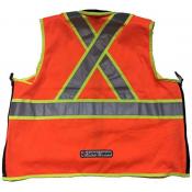 Safety Apparel SVX Party Chief Summer Safety Vest - Fluorescent Orange - Class 2