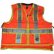 View: Safety Apparel SVX Party Chief Summer Safety Vest - Fluorescent Orange - Class 2