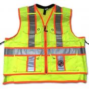 View: Safety Apparel SVX Party Chief Summer Safety Vest - Fluorescent Yellow - Class 2