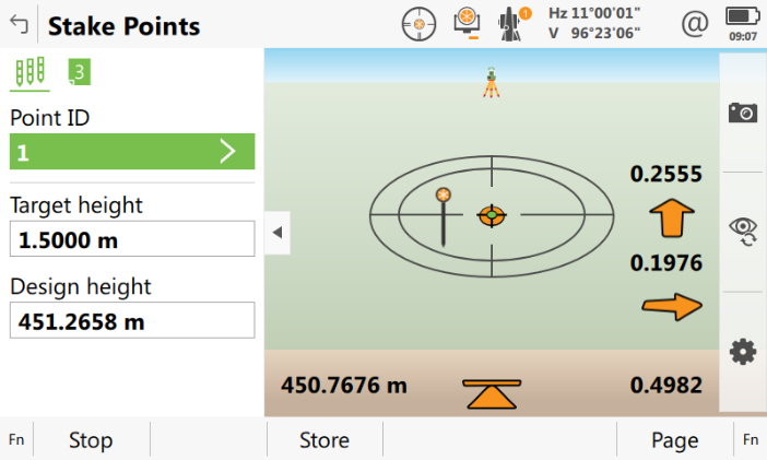 Leica Stake Points application screenshot